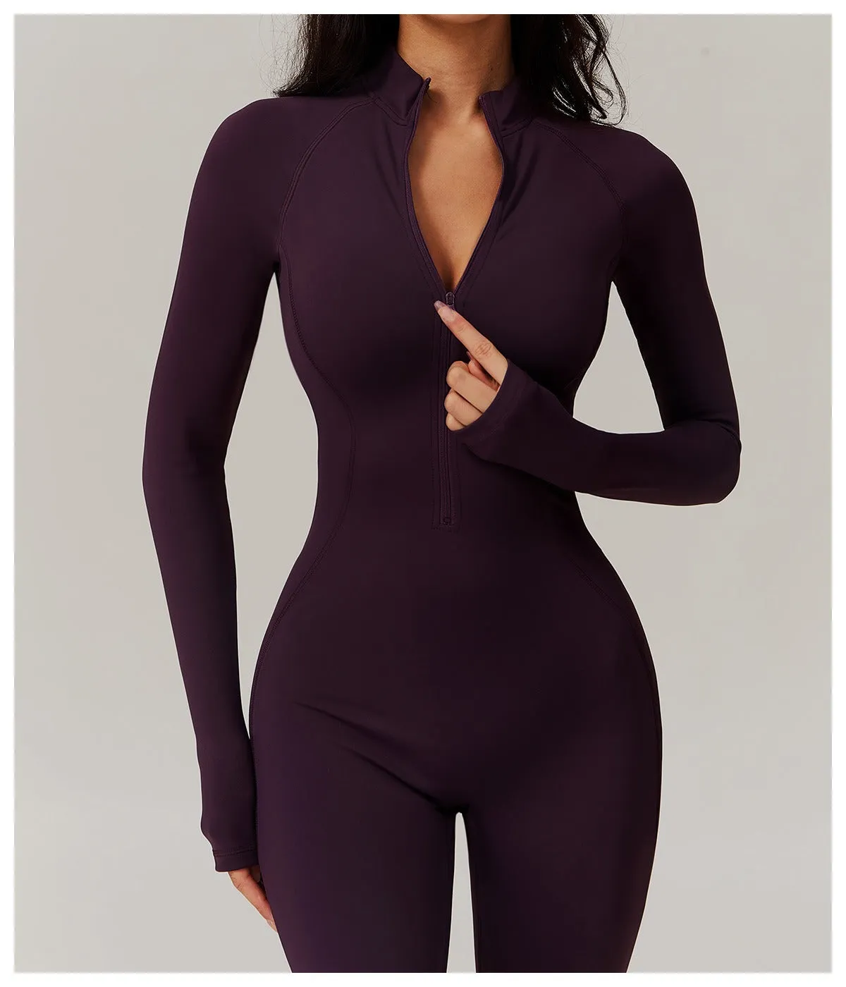 Fleeced Warm Longsleeve Jumpsuit (Size down)
