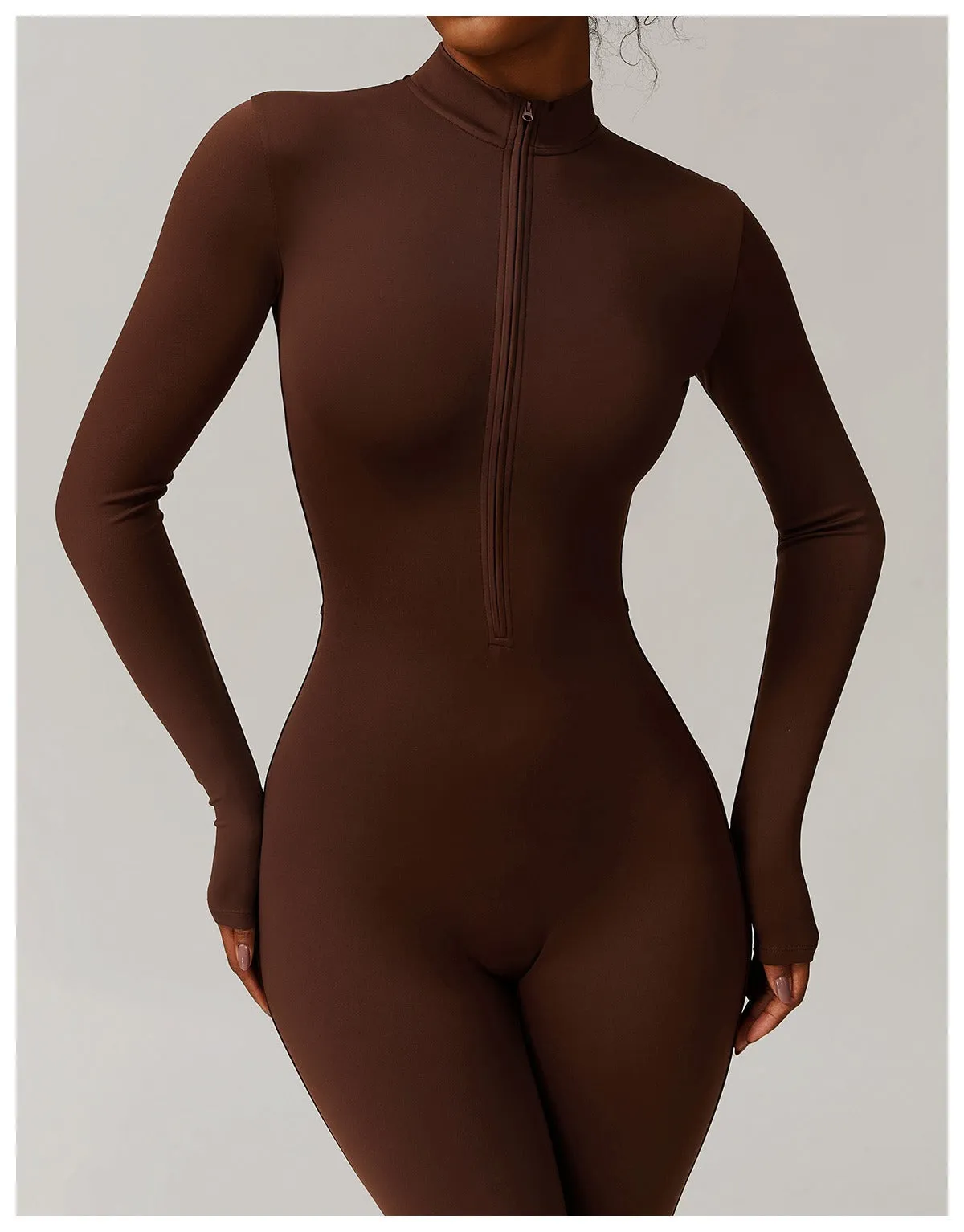 Fleeced Warm Longsleeve Jumpsuit (Size down)