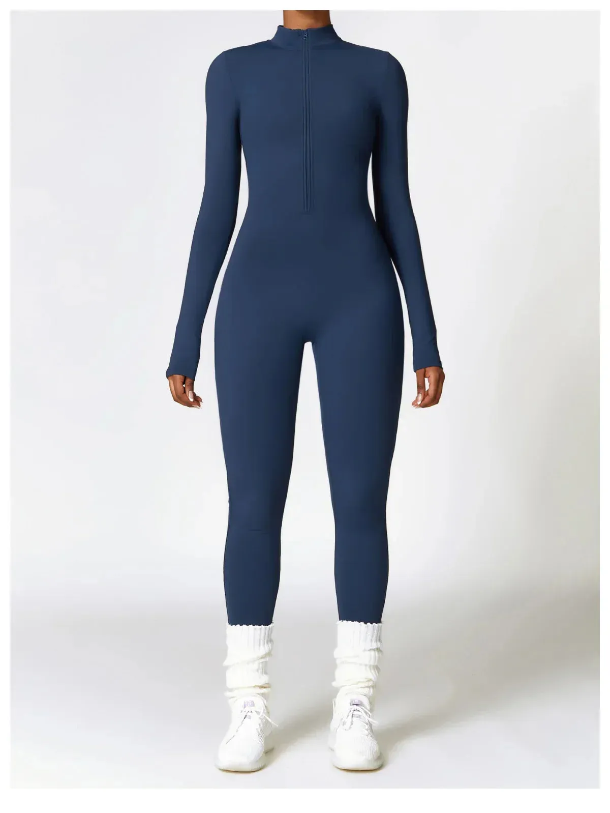 Fleeced Warm Longsleeve Jumpsuit (Size down)