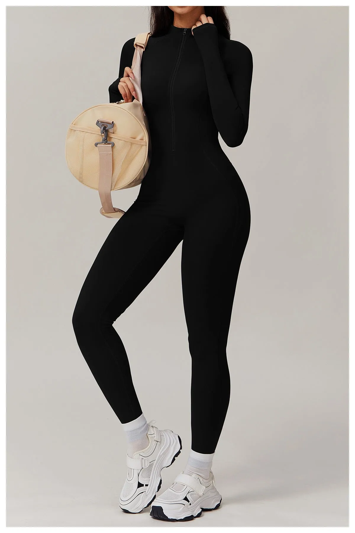 Fleeced Warm Longsleeve Jumpsuit (Size down)