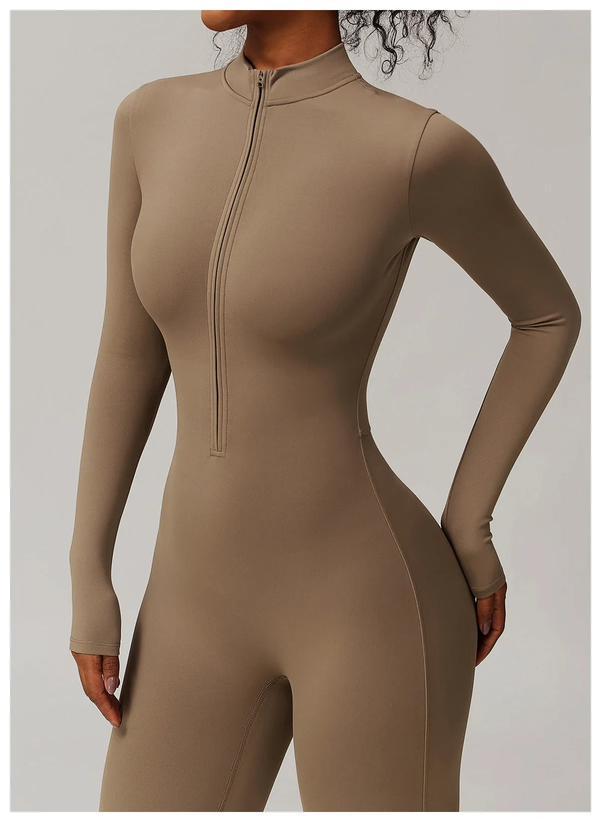 Fleeced Warm Longsleeve Jumpsuit (Size down)