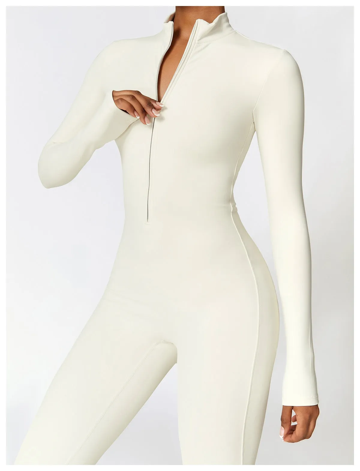 Fleeced Warm Longsleeve Jumpsuit (Size down)