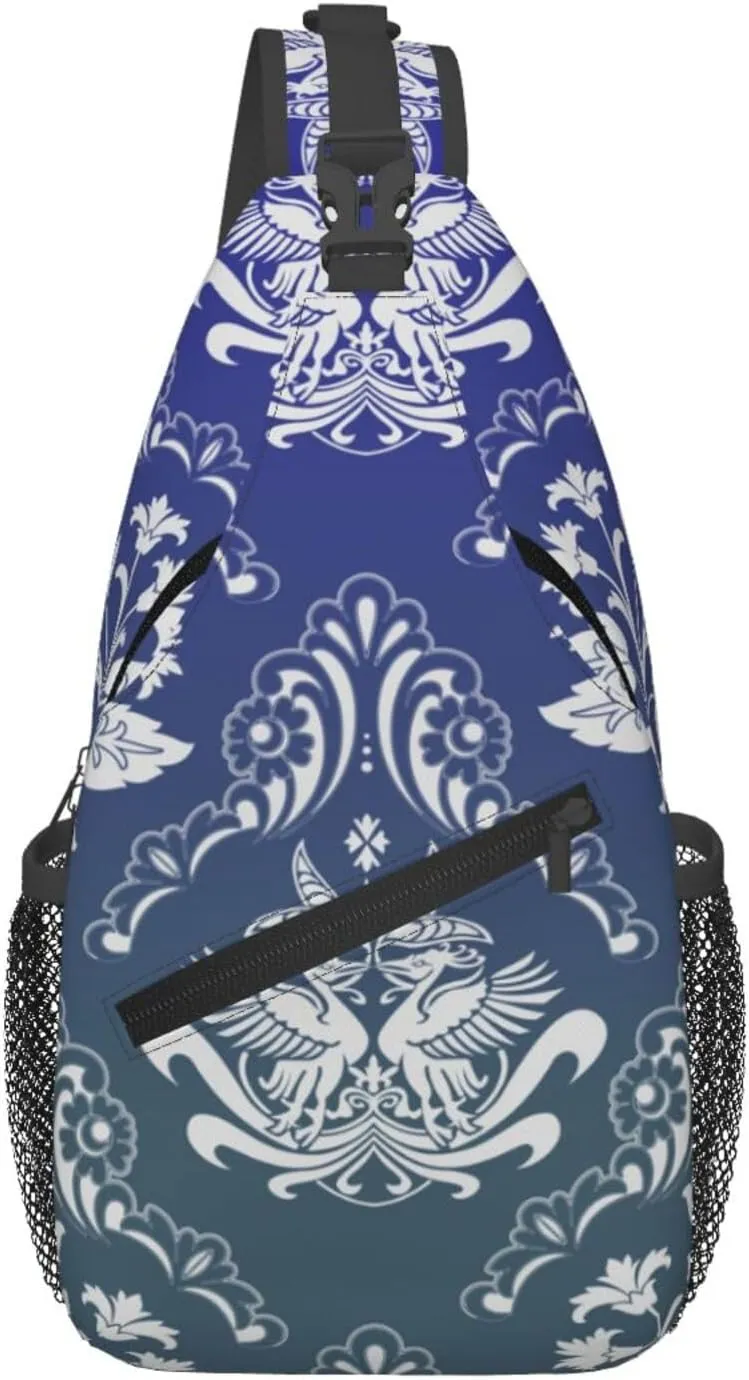 Flowers Chest Bags Crossbody Sling Bag Shoulder Bag Travel Hiking Daypack For Men Women