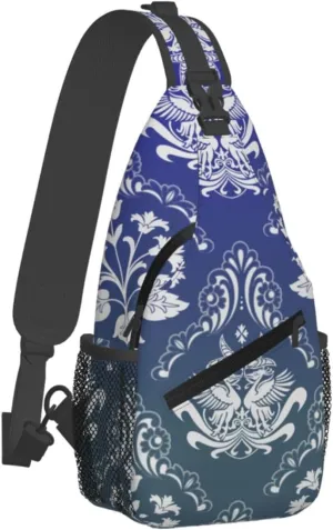 Flowers Chest Bags Crossbody Sling Bag Shoulder Bag Travel Hiking Daypack For Men Women