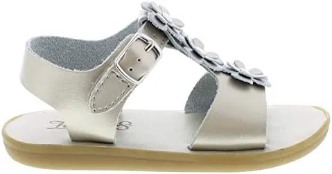 FOOTMATES Jasmine and Eco-Jasmine Waterproof Sandals for Girls and Boys with Slip-Resistant, Non-Marking Outsole and Strap Closure for Infants, Toddlers, and Kids Ages 0-12