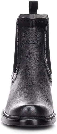 FRANCO CUADRA Men's Boot in Genuine Deer Leather Black
