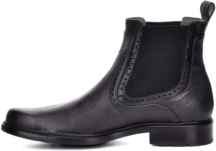 FRANCO CUADRA Men's Boot in Genuine Deer Leather Black