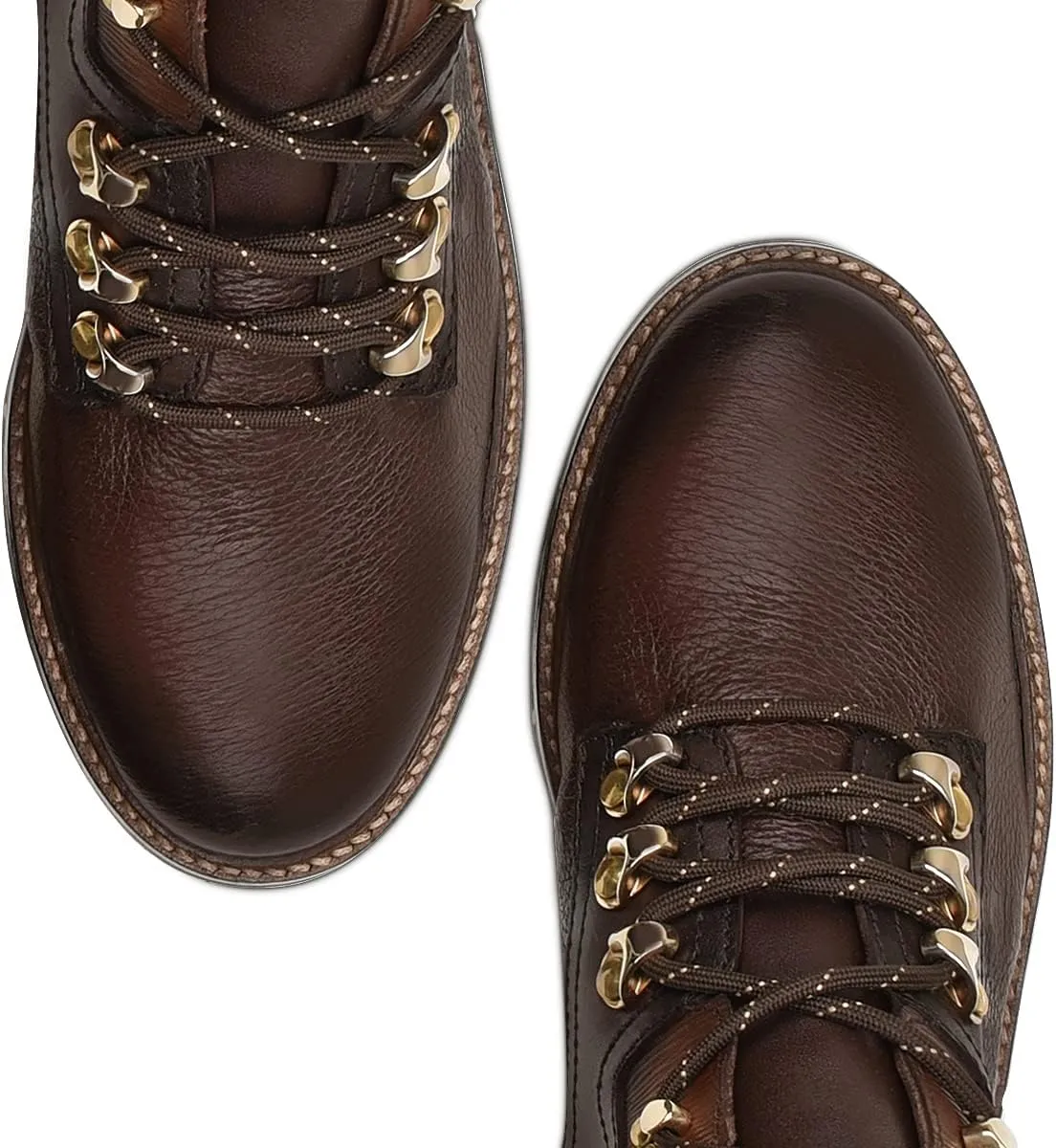 FRANCO CUADRA Women's Bootie in Genuine Deer Leather Brown