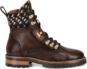 FRANCO CUADRA Women's Bootie in Genuine Deer Leather Brown