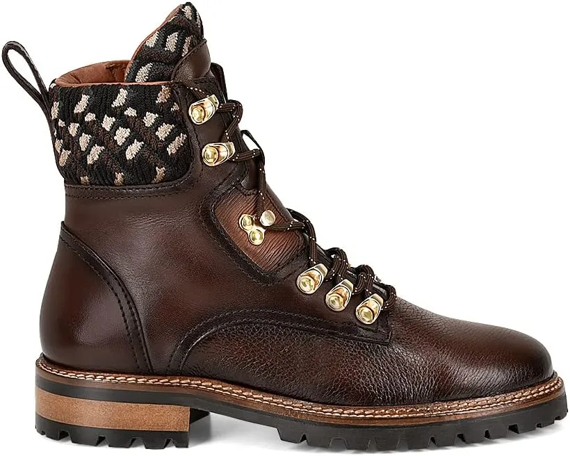 FRANCO CUADRA Women's Bootie in Genuine Deer Leather Brown