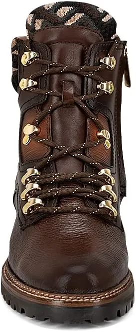 FRANCO CUADRA Women's Bootie in Genuine Deer Leather Brown