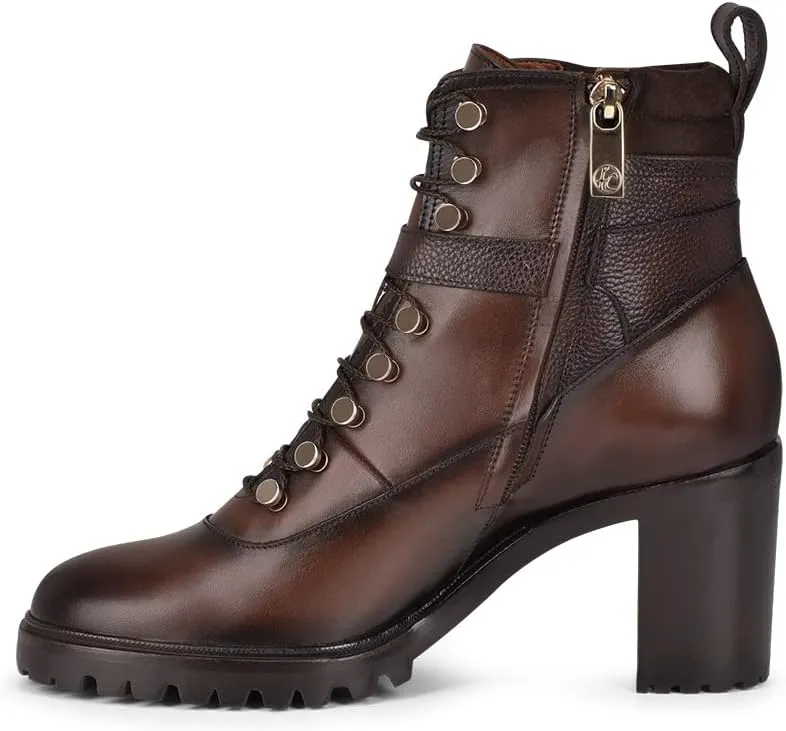 FRANCO CUADRA Women's Bootie in Genuine Leather with Laces