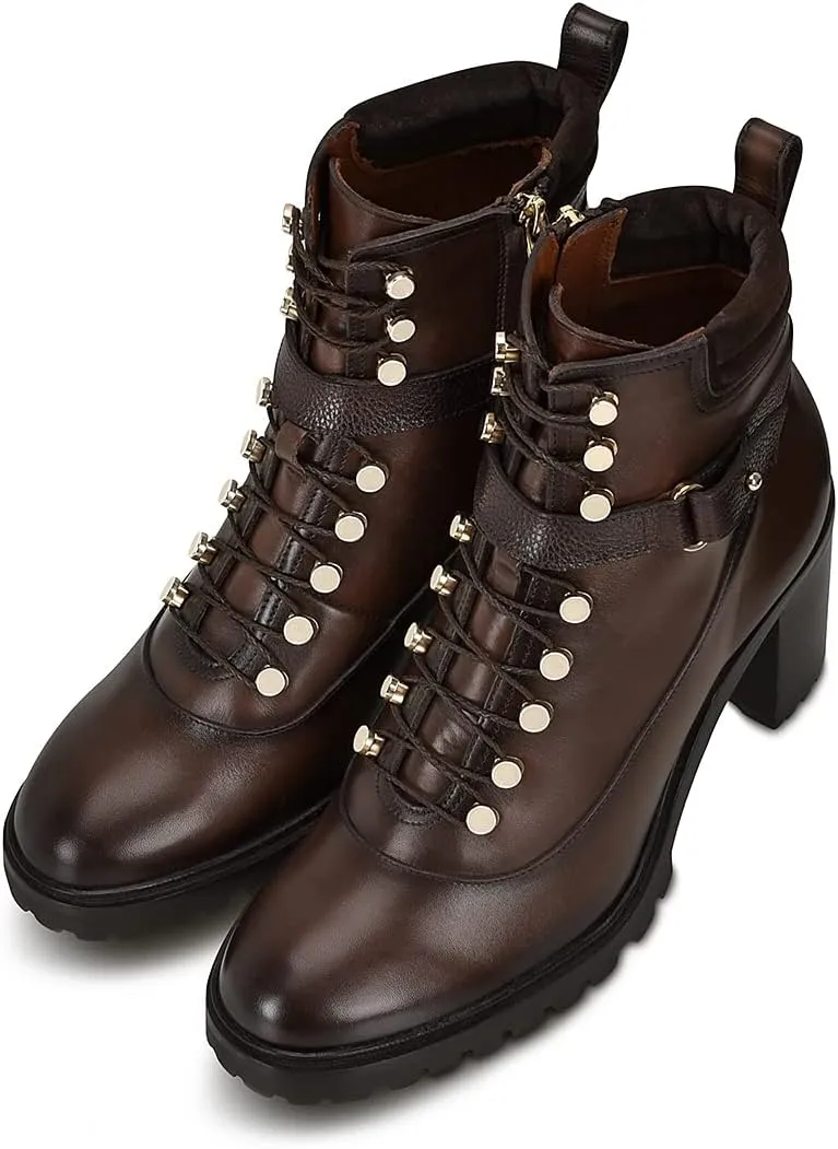 FRANCO CUADRA Women's Bootie in Genuine Leather with Laces