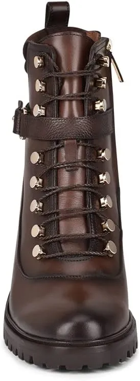 FRANCO CUADRA Women's Bootie in Genuine Leather with Laces