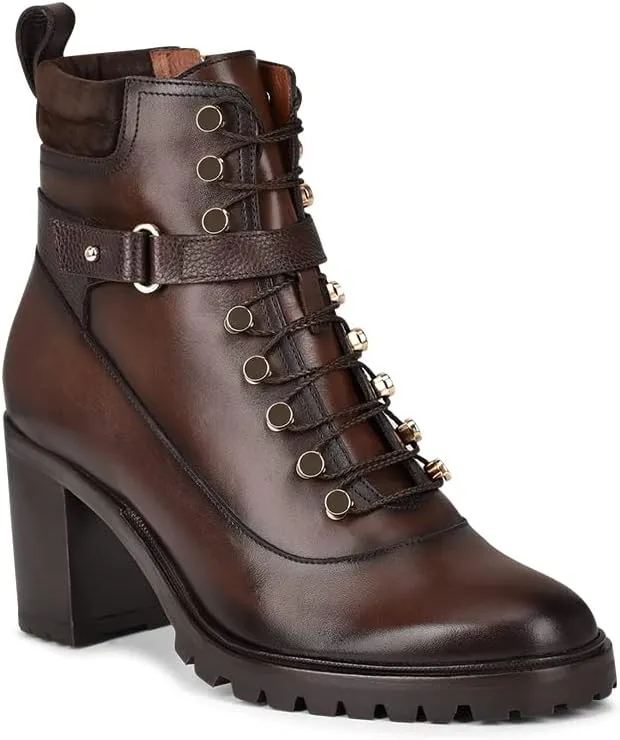 FRANCO CUADRA Women's Bootie in Genuine Leather with Laces