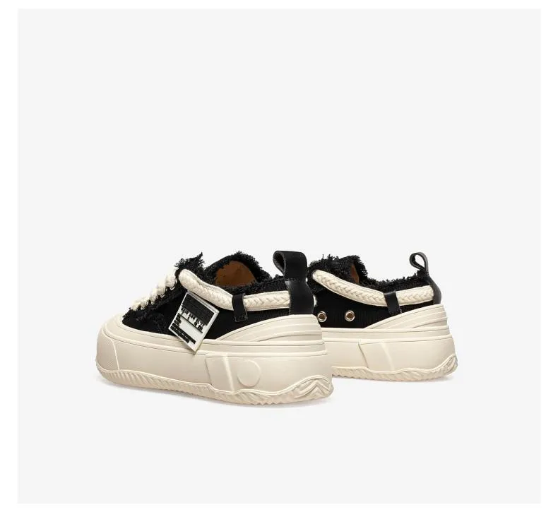 Front Lace-up Casual Canvas Shoes