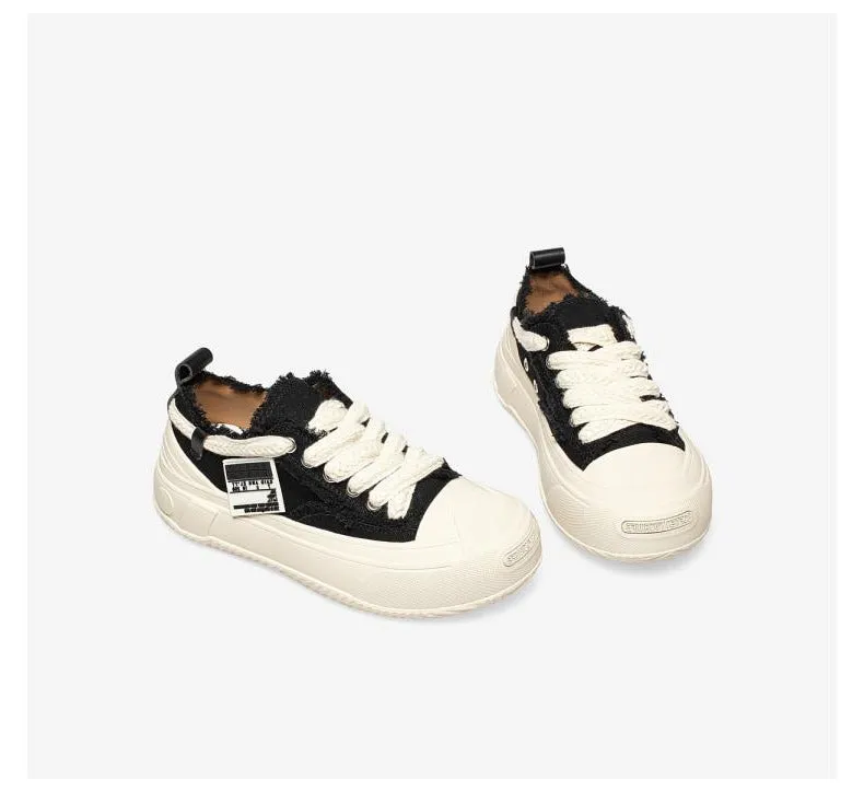 Front Lace-up Casual Canvas Shoes