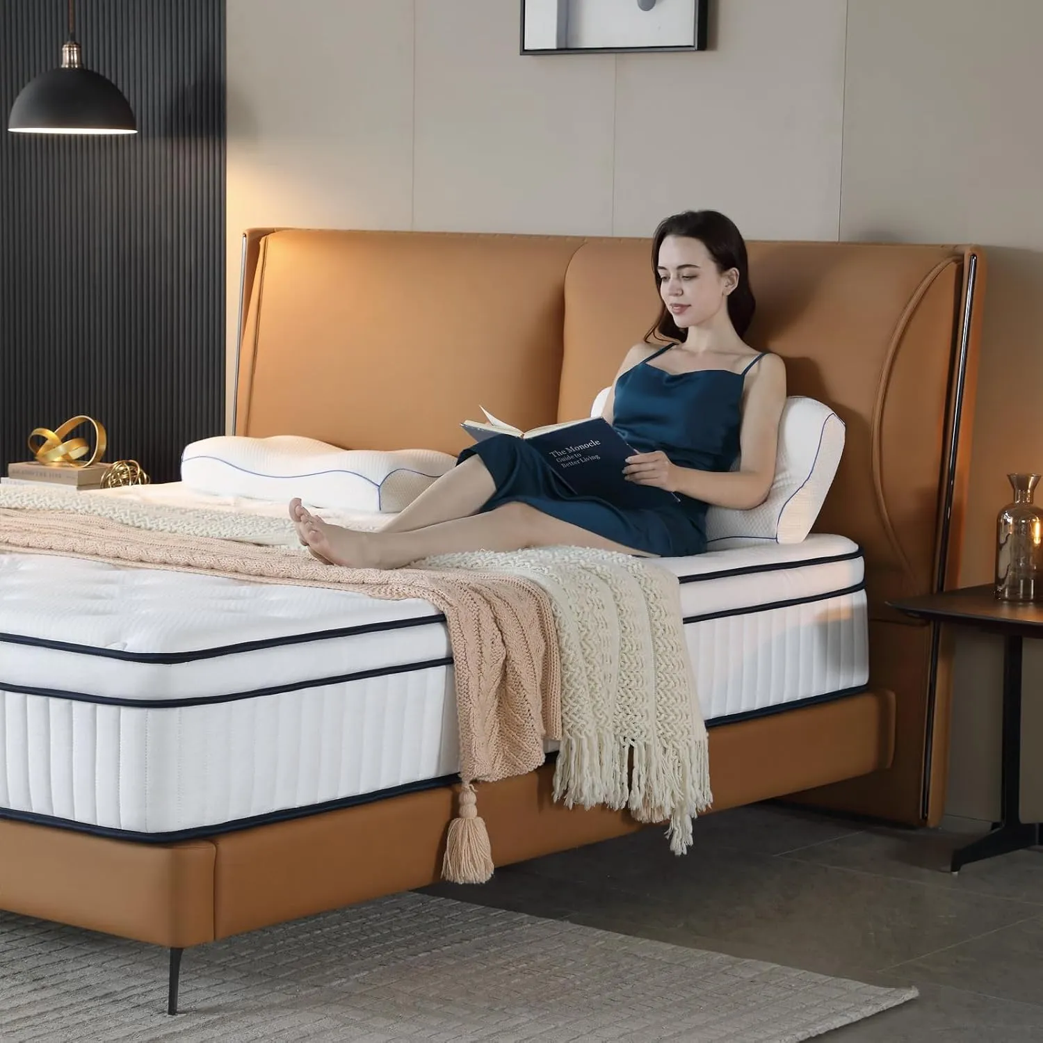 Full Mattress, 10 Inch Full Size Mattress in a Box, Medium Firm with Pocket Spring and Soft Foam, Motion Isolation, Strong Edge Support