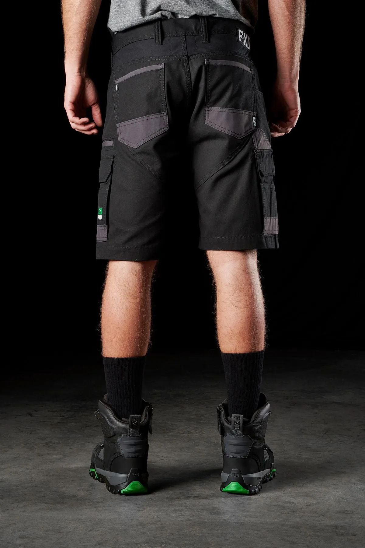 FXD Men's WS-1 Original Cargo Work Shorts - Black