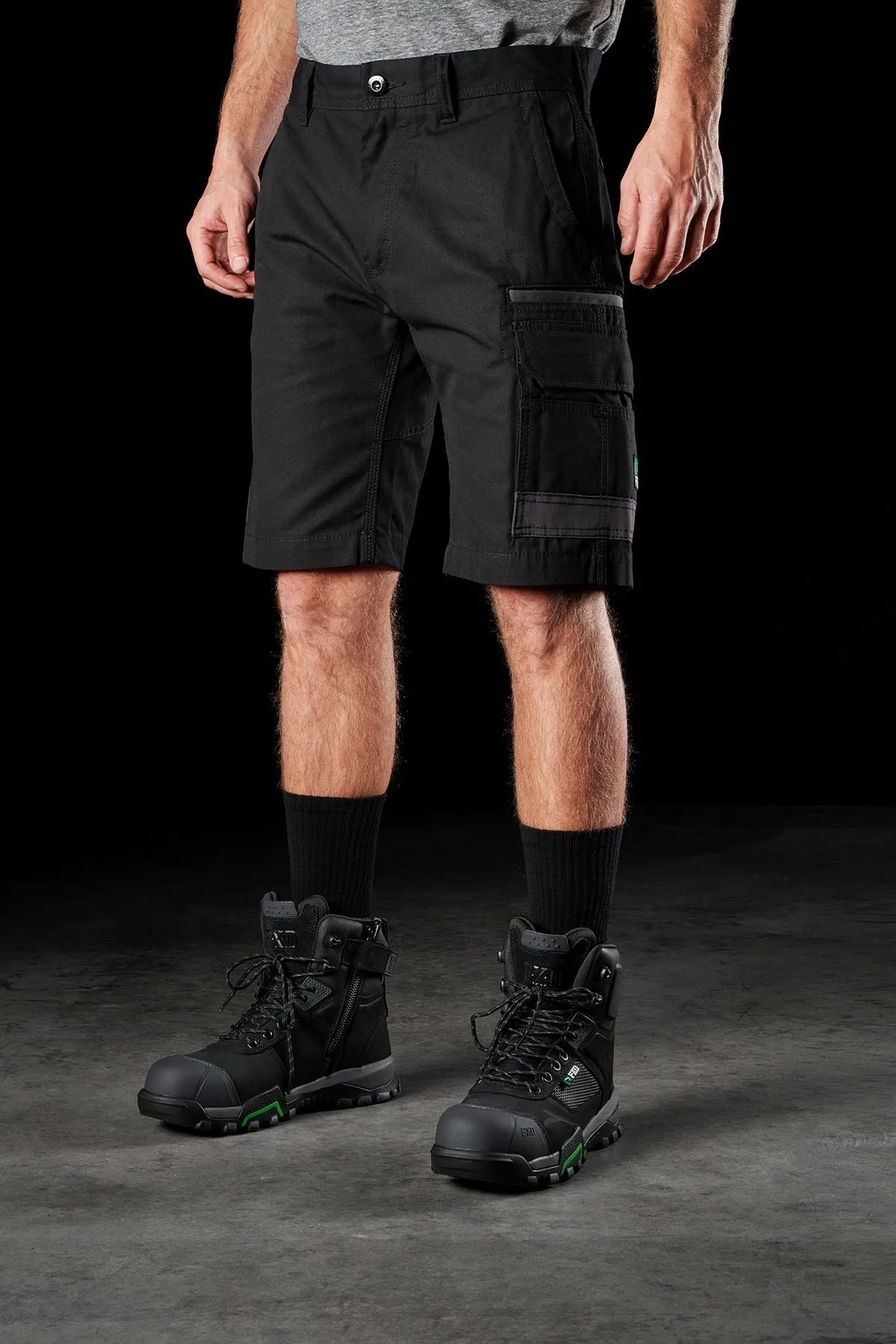 FXD Men's WS-1 Original Cargo Work Shorts - Black