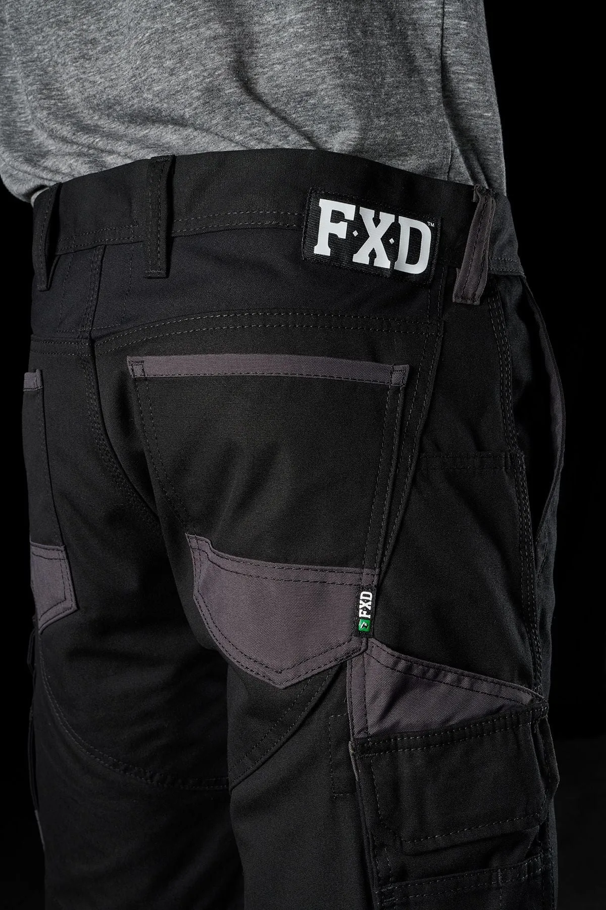 FXD Men's WS-1 Original Cargo Work Shorts - Black