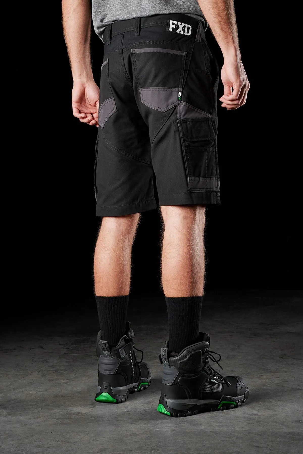 FXD Men's WS-1 Original Cargo Work Shorts - Black