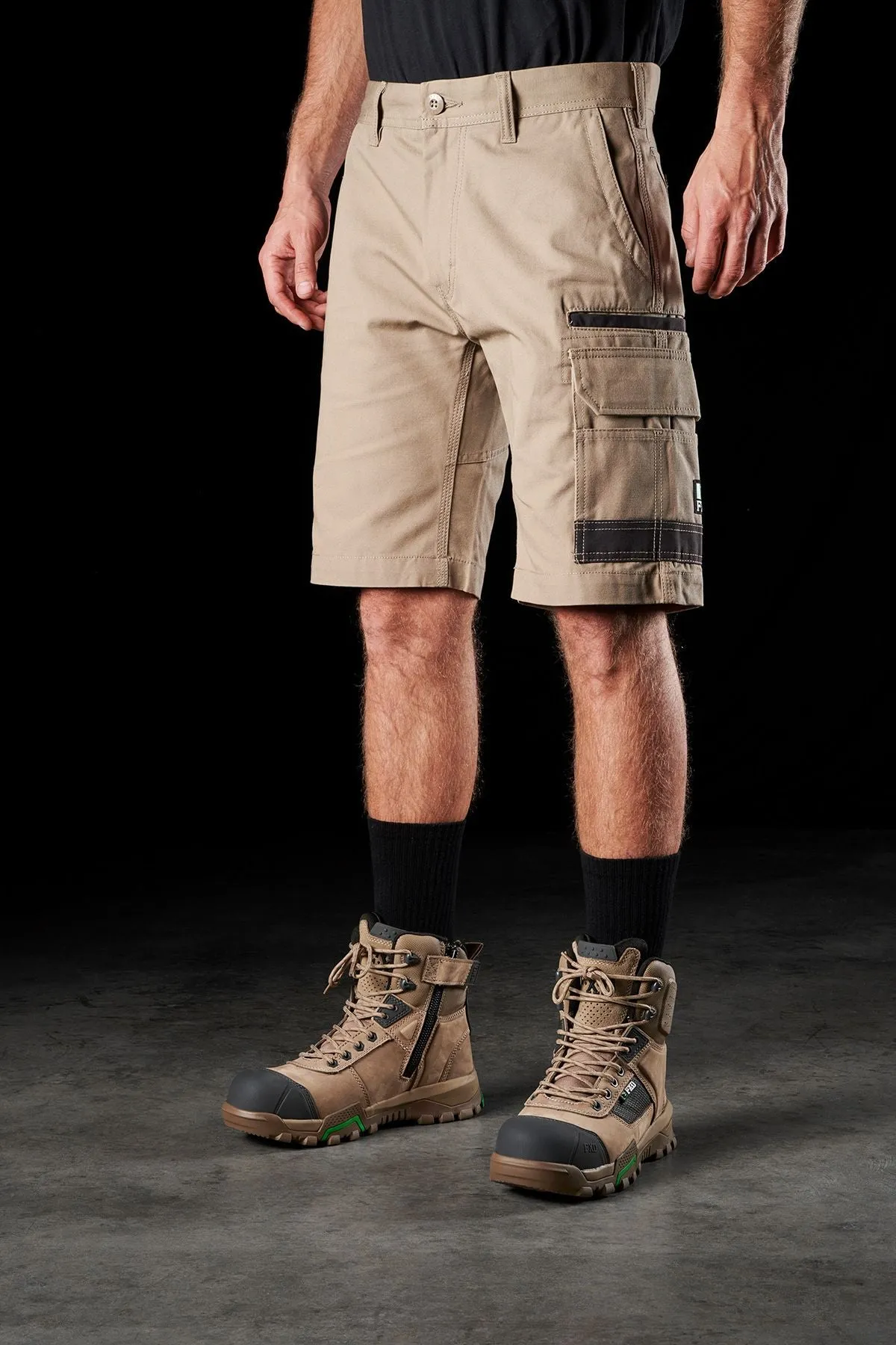 FXD Men's WS-1 Original Cargo Work Shorts - Khaki