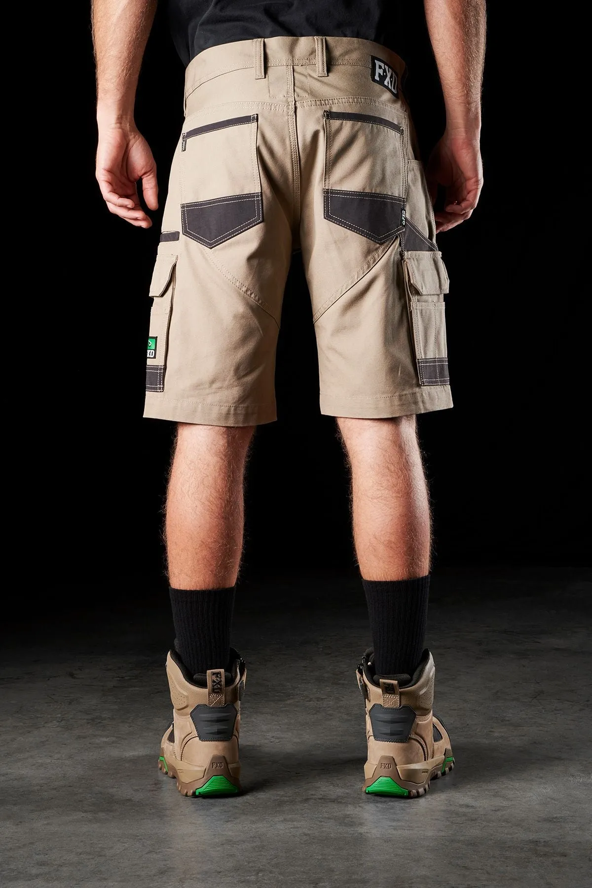 FXD Men's WS-1 Original Cargo Work Shorts - Khaki