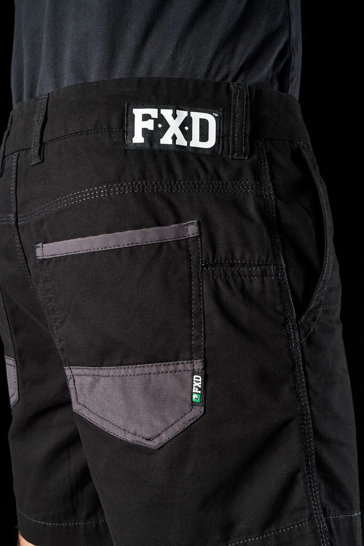 FXD Men's WS-2 Short Work Shorts - Black