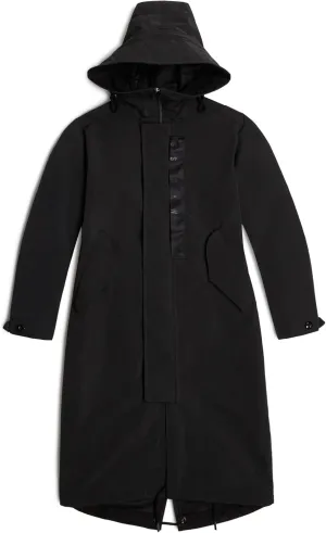 G-Star RAW Long Hooded Parka, Black (dk black D17632-C408-6484), XS, black (dk black D17632-C408-6484), X-Small
