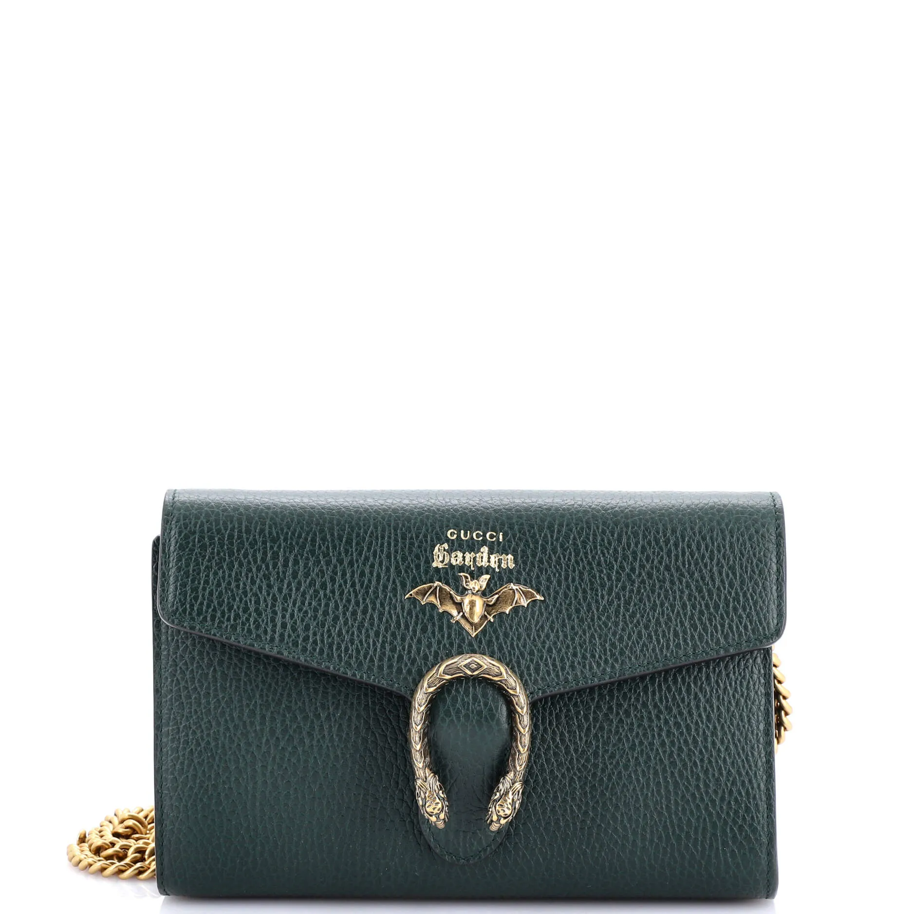 Garden Dionysus Chain Wallet Embellished Leather