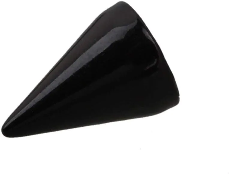 Gdeal Colorful Bullet Spikes and Stud,7x10mm Metallic Screw Back Rivet,Cone Bullet Spikes Set of 100 (Black)