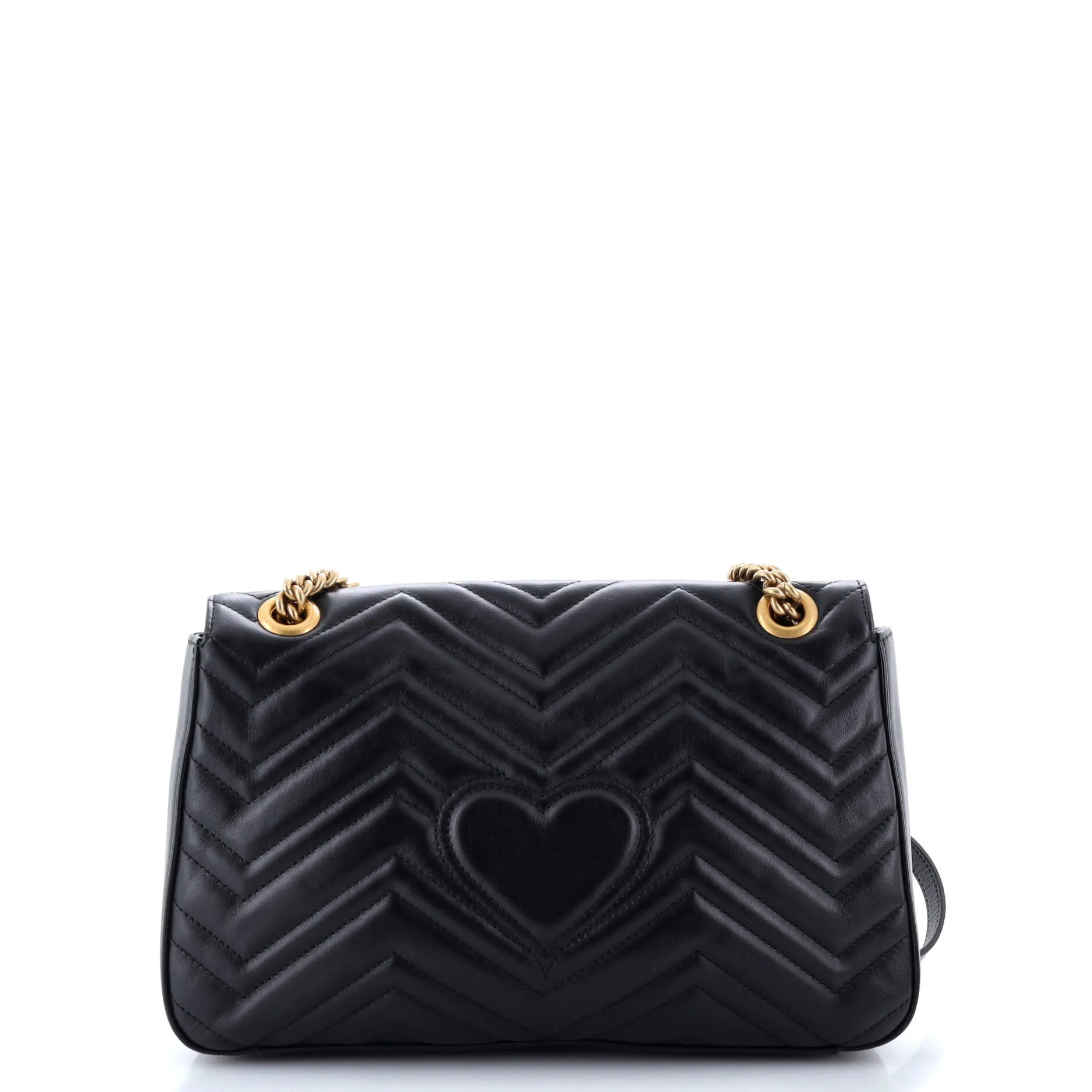 GG Marmont Flap Bag Embellished Matelasse Leather Medium