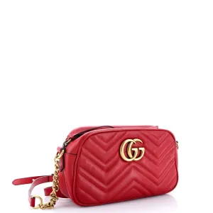 GG Marmont Shoulder Bag Embellished Matelasse Leather Small