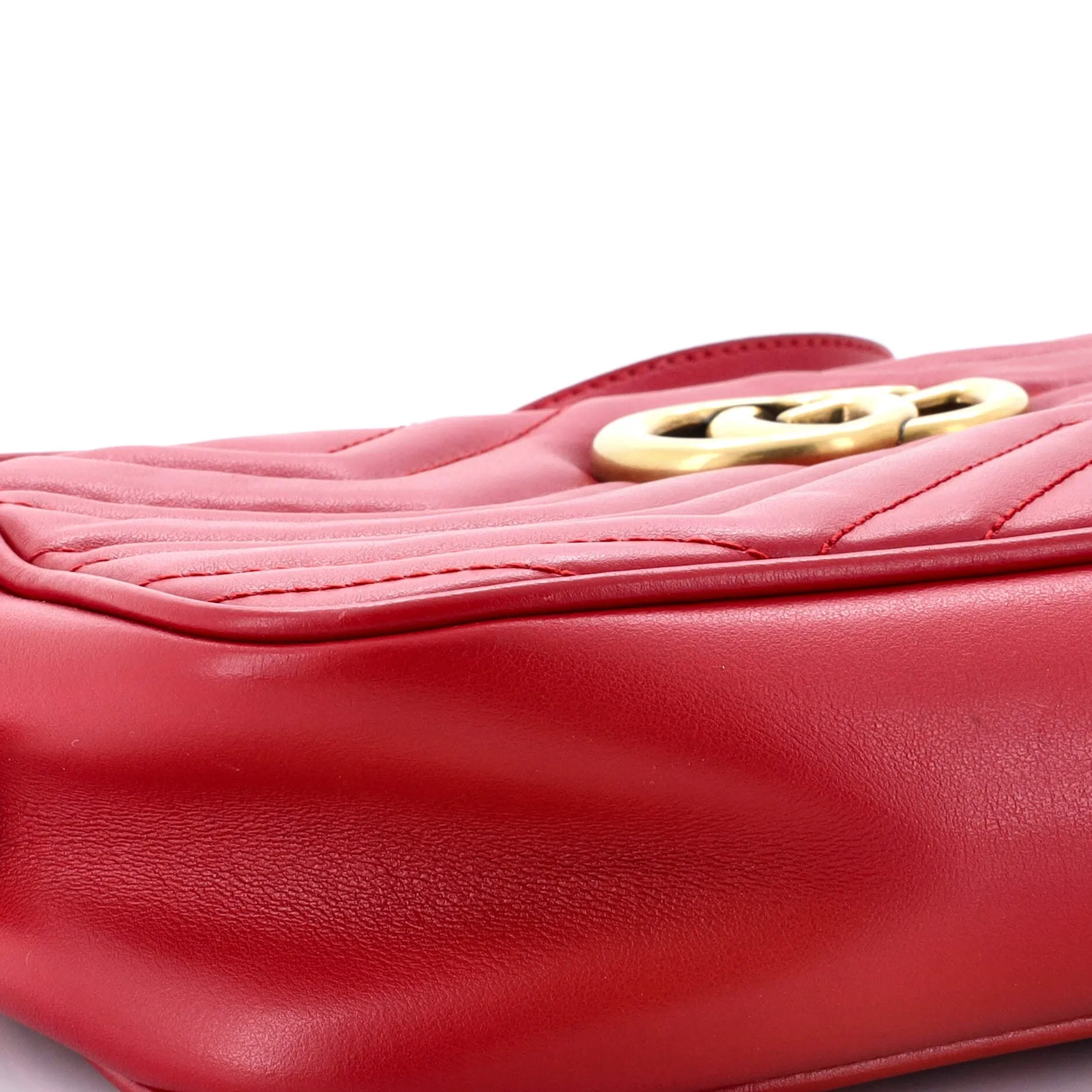 GG Marmont Shoulder Bag Embellished Matelasse Leather Small