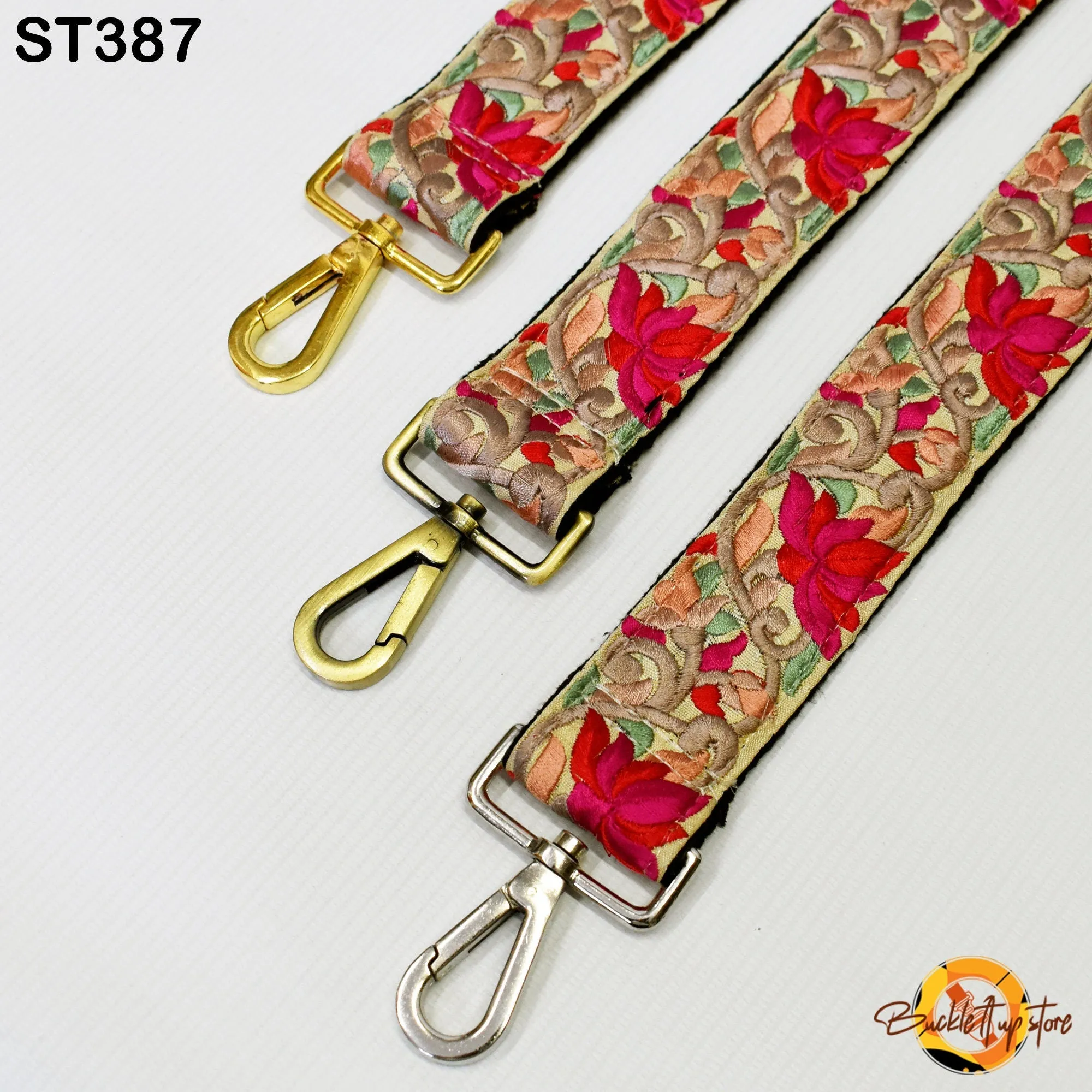 Gift for Friend Embroidered Detachable Crossbody Strap for Purses Bags Embroidery Replacement Messenger Strap Boho Tote Handbag Strap Guitar