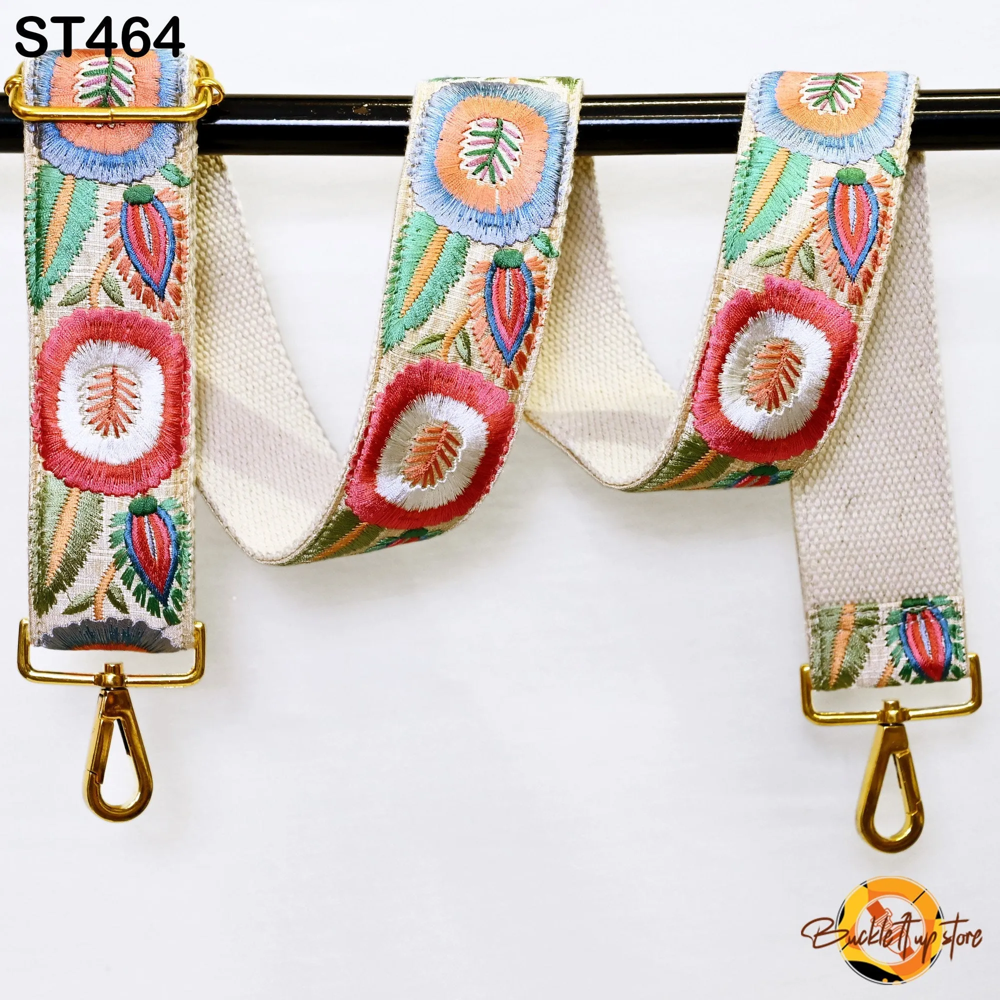 Gift Friend Crossbody Boho Sling Bag Strap for Purses Embroidery Adjustable Guitar Strap Replacement Handbag Strap Embroidered Camera Strap