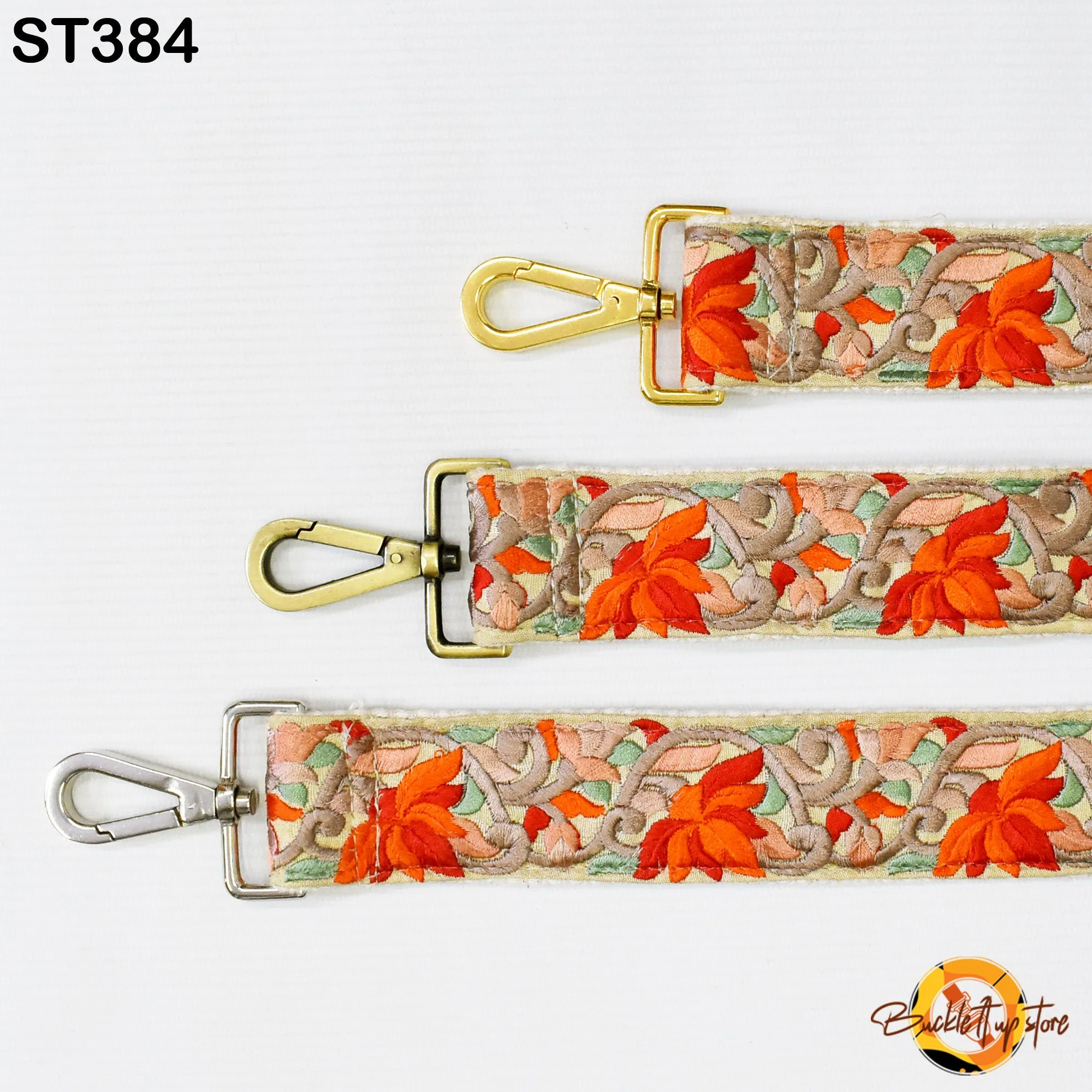 Gift Friend Embroidered Detachable Crossbody Strap for Purses Bags Embroidery Replacement Messenger Strap Boho Tote Handbag Strap Guitar