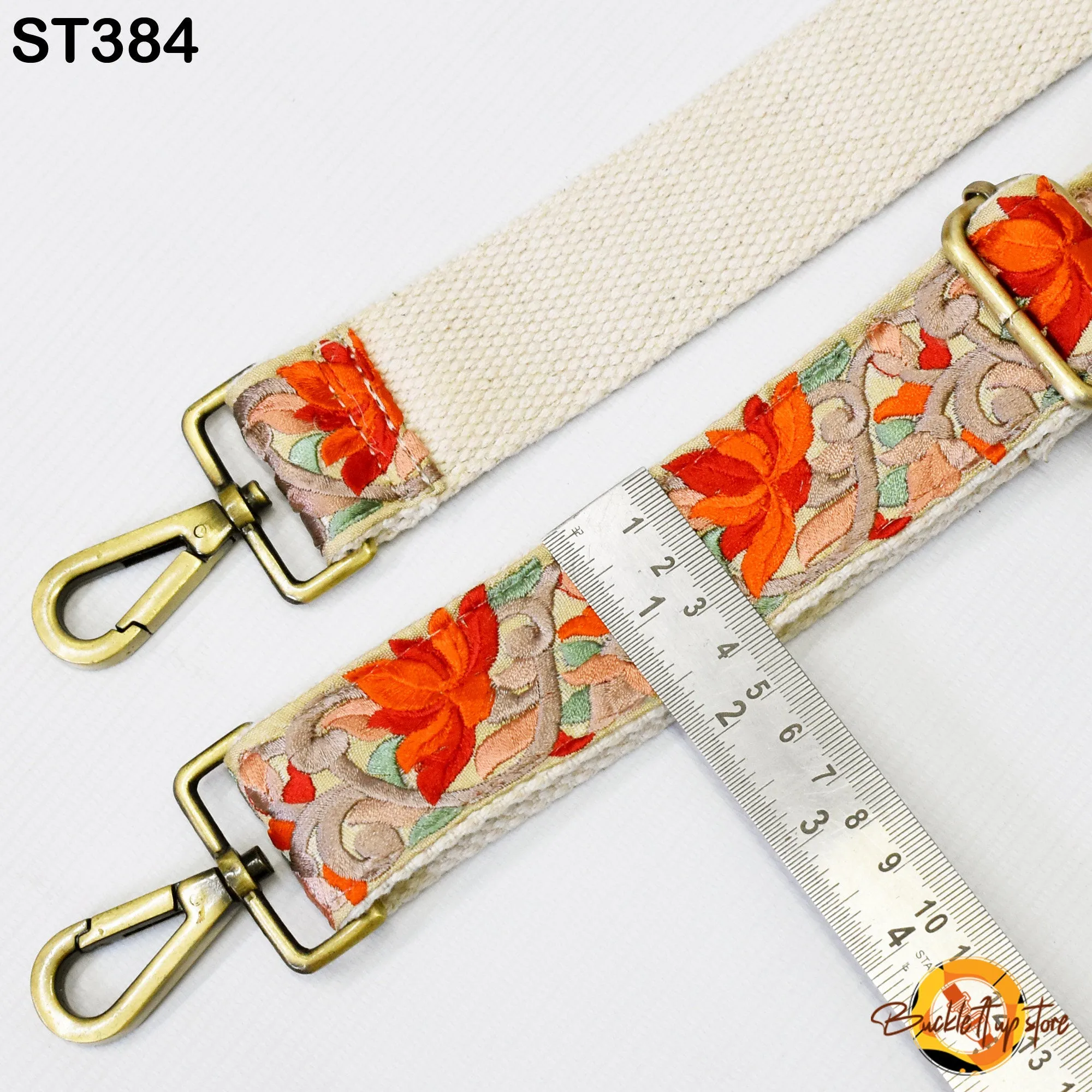 Gift Friend Embroidered Detachable Crossbody Strap for Purses Bags Embroidery Replacement Messenger Strap Boho Tote Handbag Strap Guitar