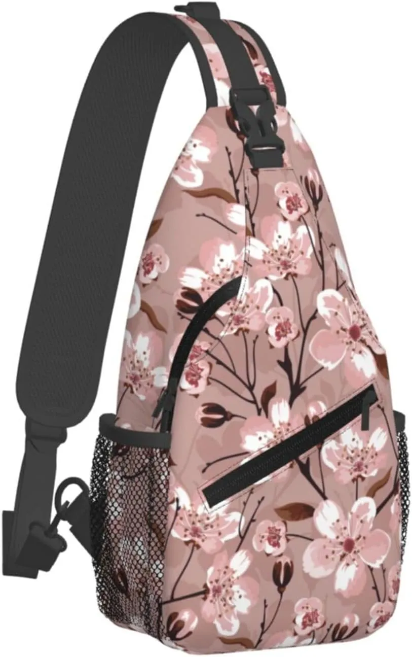 Gnomes Sunflower Chest Bags Crossbody Sling Bag Shoulder Bag Travel Hiking Daypack For Men Women