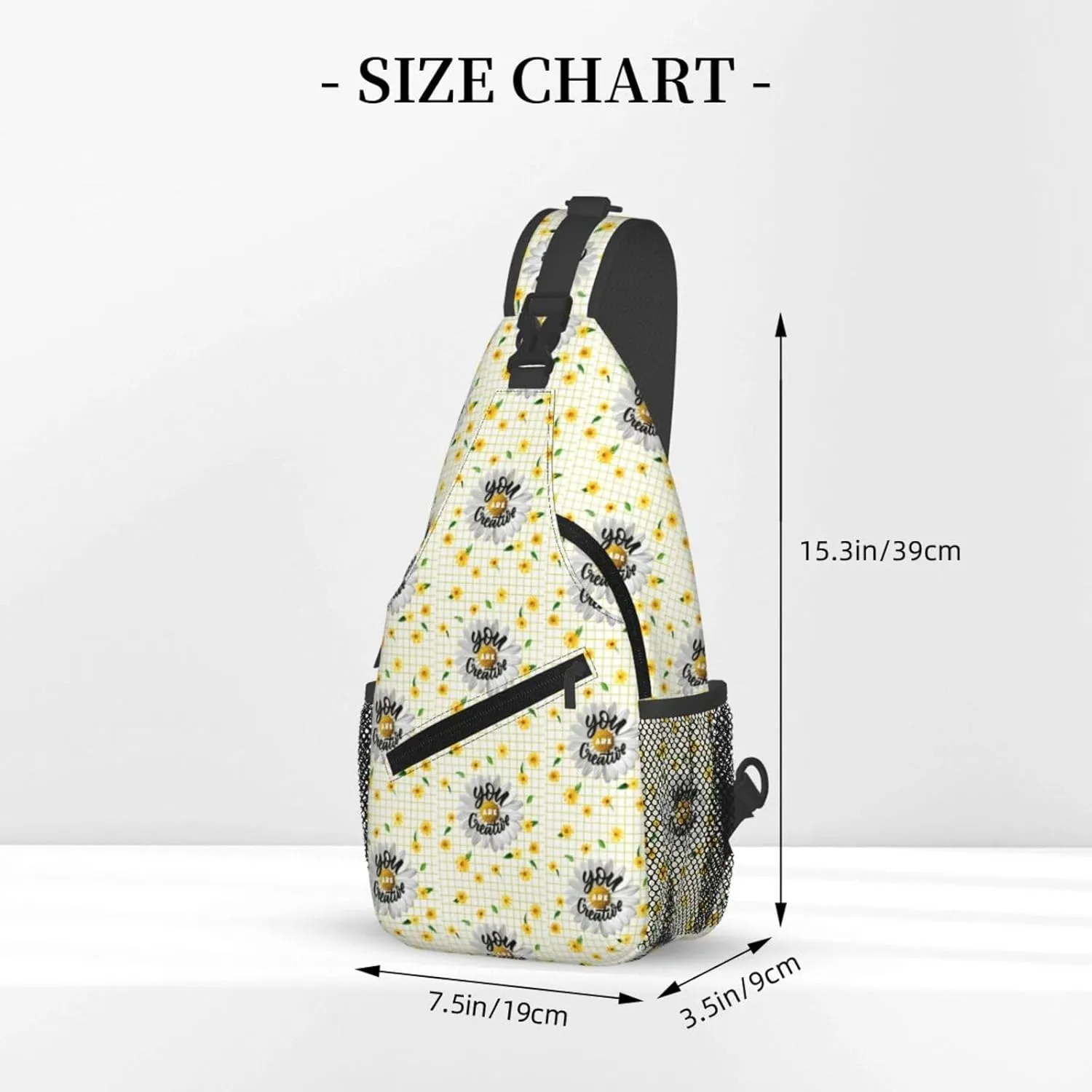 Gnomes Sunflower Chest Bags Crossbody Sling Bag Shoulder Bag Travel Hiking Daypack For Men Women