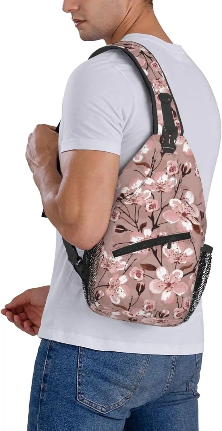 Gnomes Sunflower Chest Bags Crossbody Sling Bag Shoulder Bag Travel Hiking Daypack For Men Women