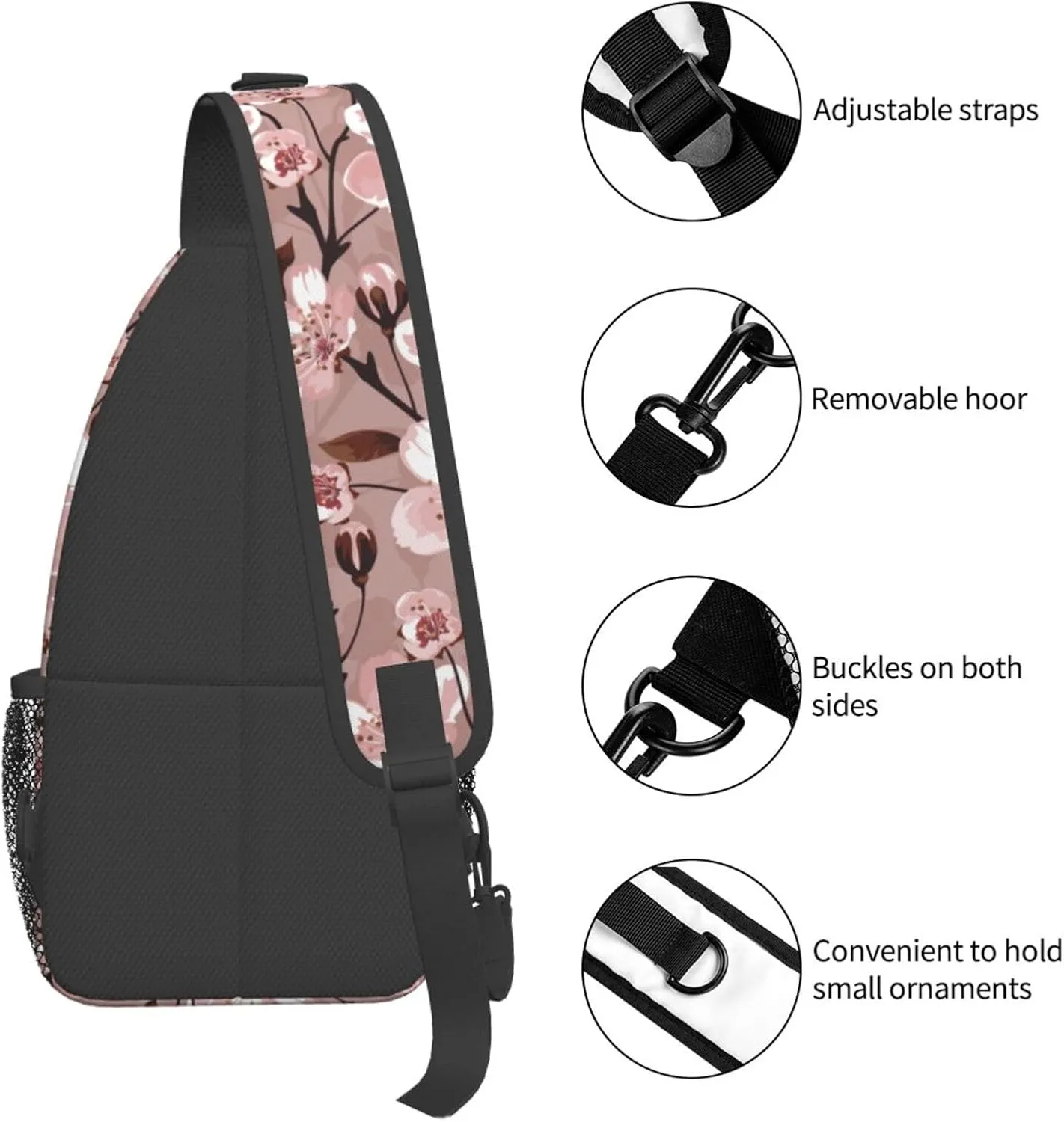 Gnomes Sunflower Chest Bags Crossbody Sling Bag Shoulder Bag Travel Hiking Daypack For Men Women