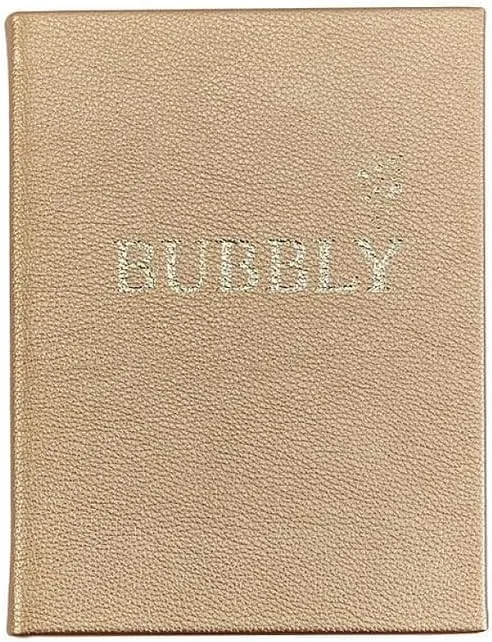 Graphic Image Bubbly A Collection of Champagne Cocktails - Gold Metallic Leather (tm) -