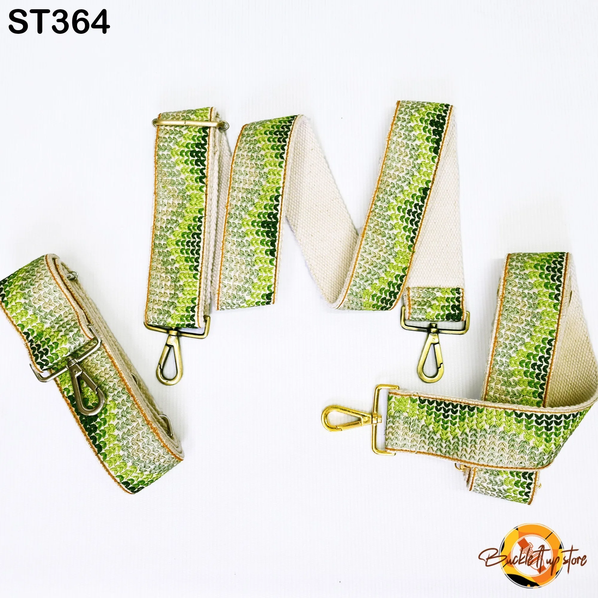 Green Embroidery Replacement Purse Strap Crossbody Strap for Purses Floral Embroidered Bag Strap Boho Guitar Strap Handbag Strap Gift Wife