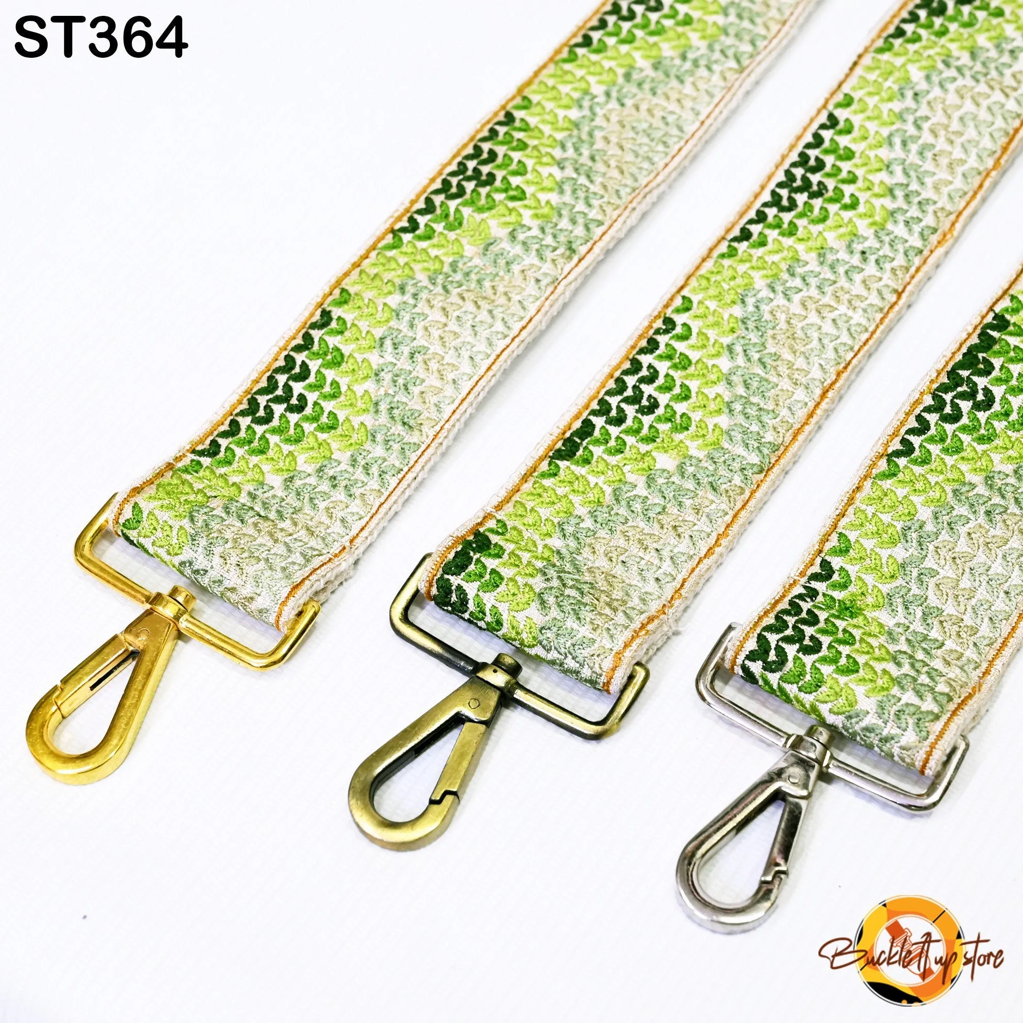 Green Embroidery Replacement Purse Strap Crossbody Strap for Purses Floral Embroidered Bag Strap Boho Guitar Strap Handbag Strap Gift Wife