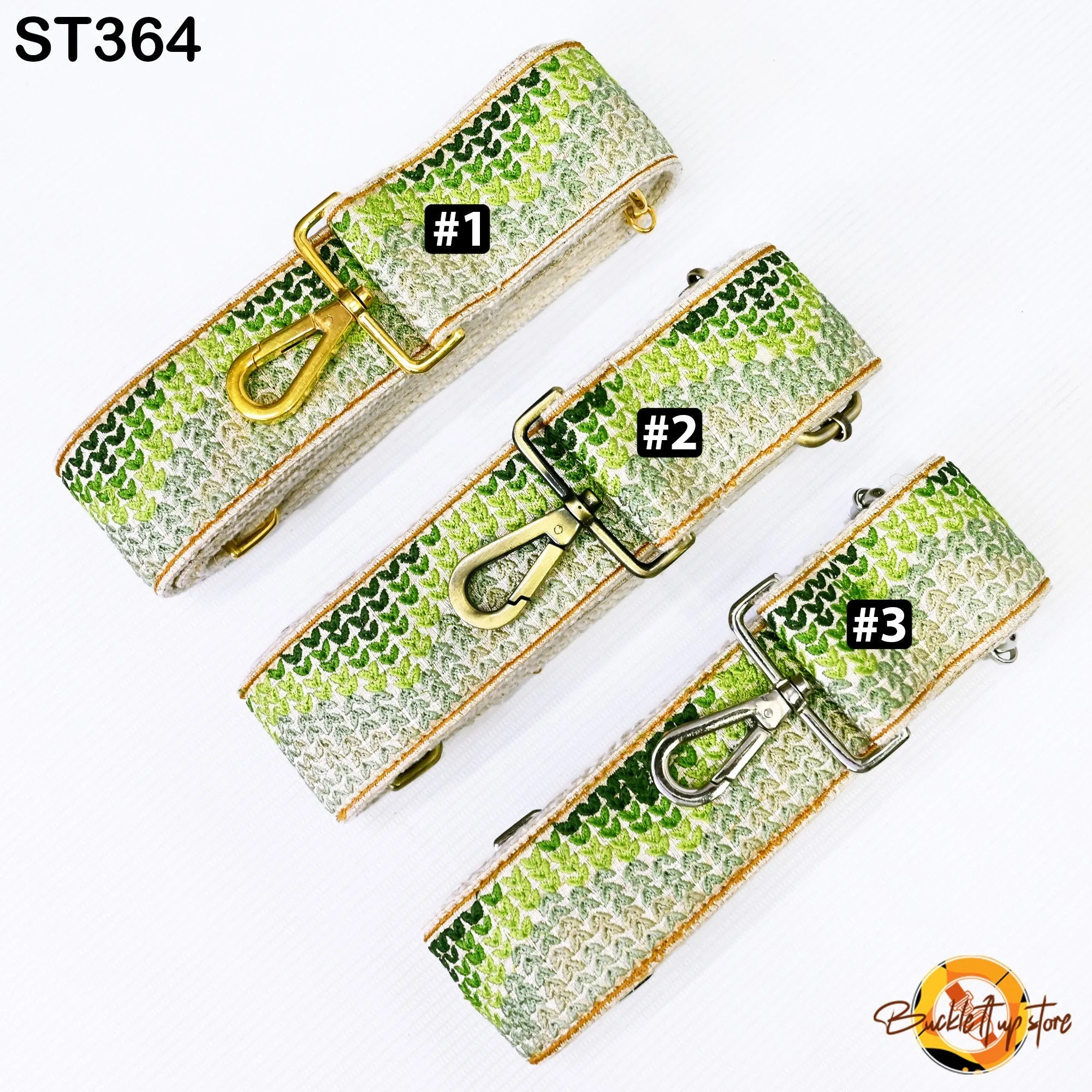Green Embroidery Replacement Purse Strap Crossbody Strap for Purses Floral Embroidered Bag Strap Boho Guitar Strap Handbag Strap Gift Wife