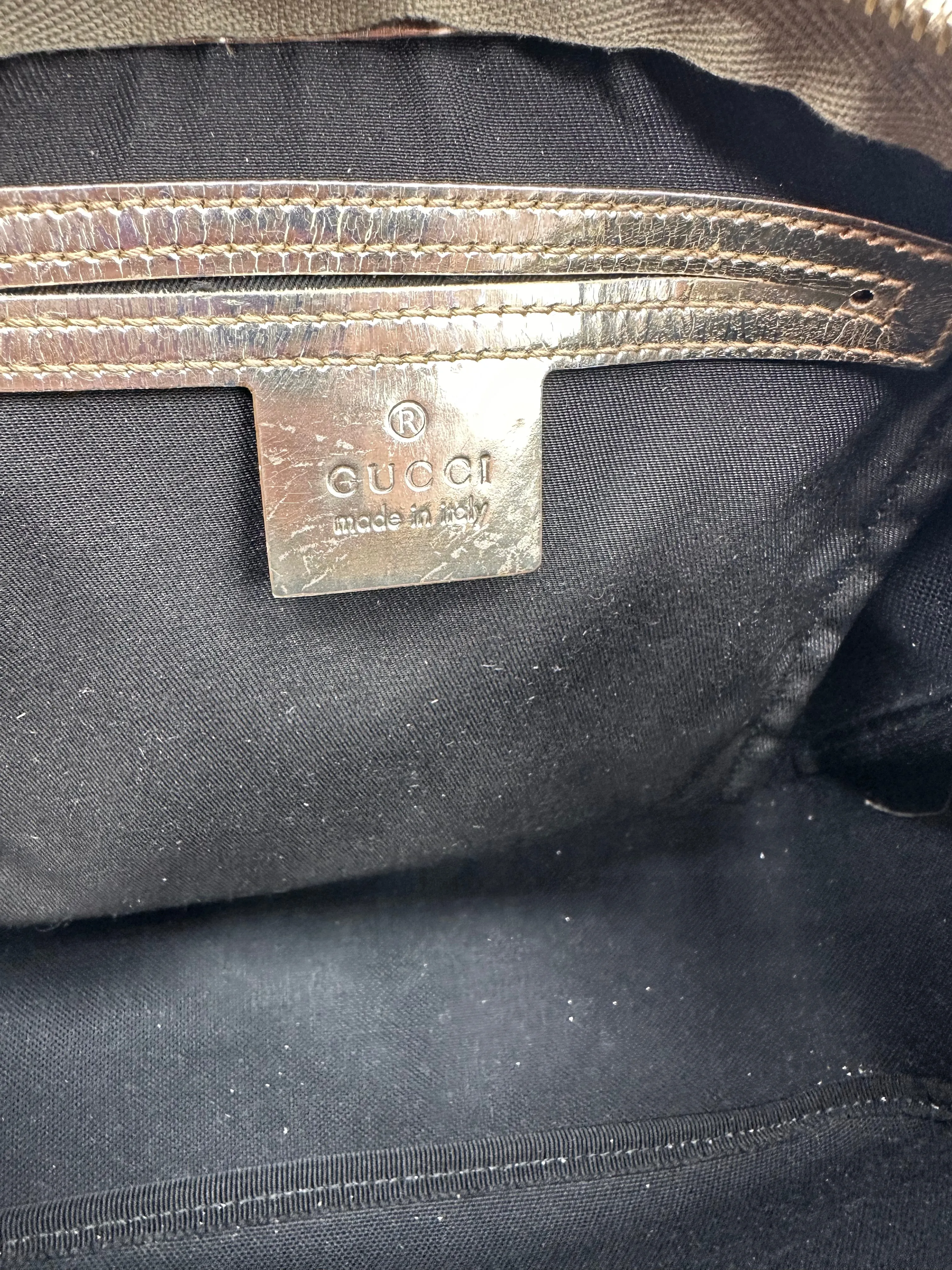 Gucci GG Joy Hobo Bag White and Silver PVC