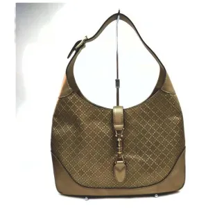Gucci Metallic Gold Diamante Leather Jackie 1961 XL Hobo