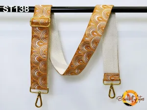 Guitar Strap Crossbody Sling Bag Strap for Purses Embroidered Adjustable Handbag Strap Embroidery Boho Replacement Camera Strap Gift for Mom